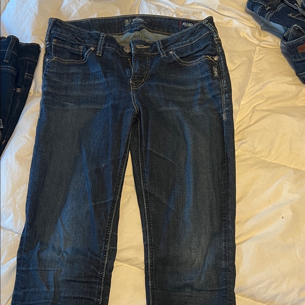 Silver aikos fluid  Women's Dark Blue Jeans